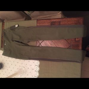Brand New With Tags- Olive Green Mesh Leggings XS